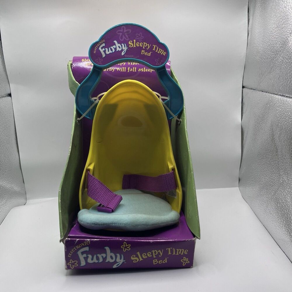Furby Sleepy Time Bed NIB 1999 Tiger Vintage  Needs Cleaned See Pictures